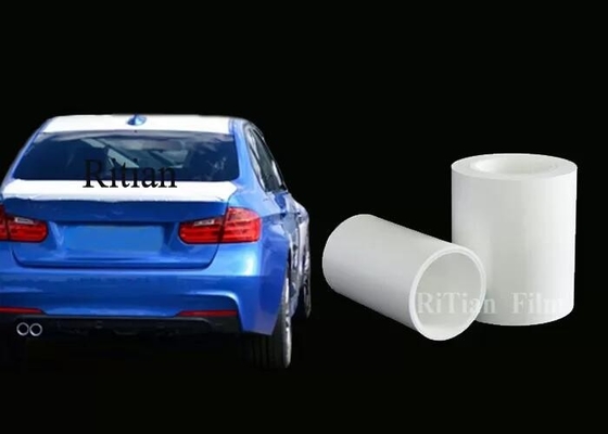 10 Mic White Plastic أغطية واقية من الطلاء الزائد لطلاء السيارات فيلم اخفاء شفاف