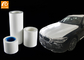 10 Mic White Plastic أغطية واقية من الطلاء الزائد لطلاء السيارات فيلم اخفاء شفاف