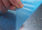 الصين مصنع المورد عالية الجودة فيلم شفاف الأزرق HDPE لفة للزجاج