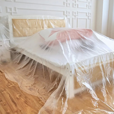 عينة مجانية واضحة مرنة البليت التفاف فيلم البولي ايثيلين لسرير أريكة ، الأثاث