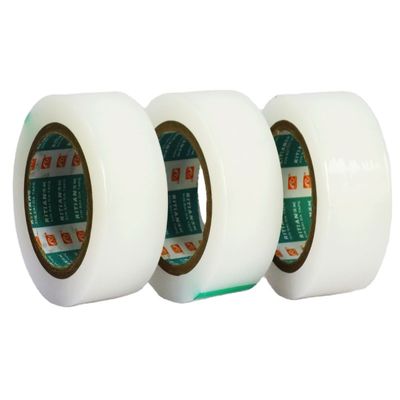 سعر جيد فيلم حماية بي بي أبيض مع إزالة خالية من المخلفات 300٪ - 600٪ إطالة وملصق على أساس المطاط للتغليف الصناعي الانترنت